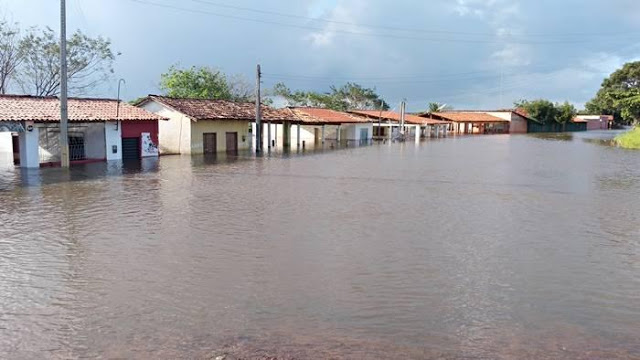 Município de Buriti dos Lopes ficou inundado em 2019